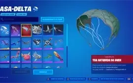 Conta Fortnite passe nível 100, skins do cap 1 temp 1 e 2