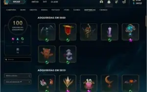 Conta de lol 1032 skins, Diamante 1