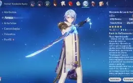Shogun, Ayato com arma assinatura, Aqua simulacra e etc