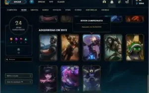 Conta unranked com Riven Campeonato 2012 e Rammus Rei