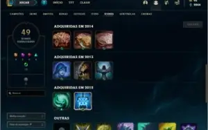 Conta unranked com Riven Campeonato 2012 e Rammus Rei