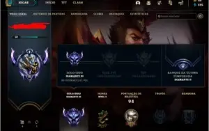 Conta LoL / Diamante 3 (37 Campeões) (8 Skins)