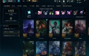 Unranked com 50 Champs e 22 Skins ( MAIN SUP )
