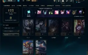 Unranked com 50 Champs e 22 Skins ( MAIN SUP )