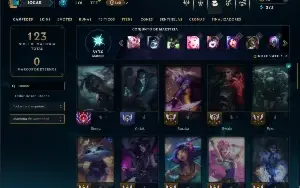 Unranked com 50 Champs e 22 Skins ( MAIN SUP )
