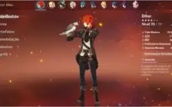 GENSHIN IMPACT DILUC + VENTI + 4 ESTRELAS + 7521 GEMAS AR 35