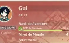 GENSHIN IMPACT DILUC + VENTI + 4 ESTRELAS + 7521 GEMAS AR 35
