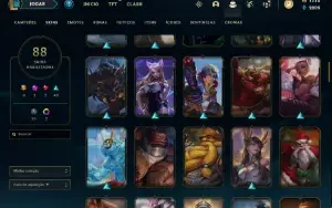 Conta OURO 3 / 88 skins 150 champs