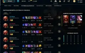 Conta OURO 3 / 88 skins 150 champs