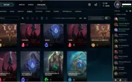 CONTA LVL 58 ||  18 SKINS COM 85 CAMPEÕES