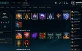 CONTA LVL 58 ||  18 SKINS COM 85 CAMPEÕES
