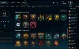 CONTA LVL 58 ||  18 SKINS COM 85 CAMPEÕES