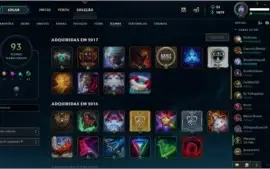 CONTA LVL 58 ||  18 SKINS COM 85 CAMPEÕES