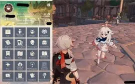 Conta Genghin Impact AR57 e 10 personagens T5