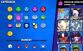 Conta de brawl stars com 76 brawlers, 23K de troféu e skins