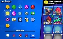 Conta de brawl stars com 76 brawlers, 23K de troféu e skins