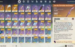 AR36 - Raiden + Cortadora + Diluc + Mona + Falcao + Harpa