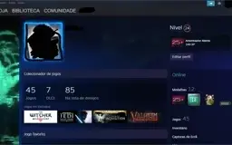 Conta steam CSGO medalhas / steam 18 anos