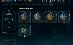 Mestre com 40 Champs e 5 Skins ( 106 PDL )