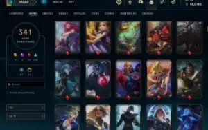 Conta Riot Games: LOL (344 Skins) / Valorant (Varias Skins)