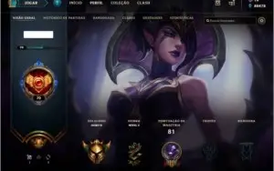 CONTA LEAGUE OF LEGENDS CRIADA NA TEMPORADA 2