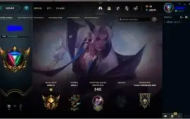 Conta LOL Lvl 196, atualmente gold 4, 137 skins