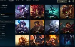 Unranked com 140 Champs e 114 Skins ( MID / TOP / JG )