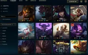 Unranked com 140 Champs e 114 Skins ( MID / TOP / JG )
