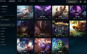 Unranked com 140 Champs e 114 Skins ( MID / TOP / JG )