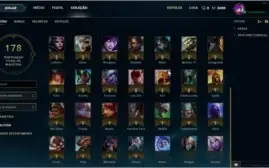 Conta league of legends bronze 1 49 champions 7 skins
