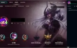 Conta league of legends bronze 1 49 champions 7 skins