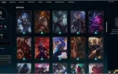 Conta LOL - Plat IV - 68 Skins