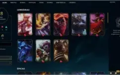 Conta LOL - Plat IV - 68 Skins