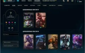 Conta League Of Legends Platina 1