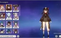 Conta com Hutao, Ayaka, Mona e Keqing