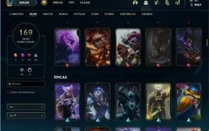 Conta Prata 1 com TODOS os champs e 169 Skins + 2 prestigios