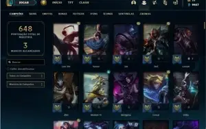 Conta Prata 1 com TODOS os champs e 169 Skins + 2 prestigios