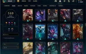 Conta Prata 1 com TODOS os champs e 169 Skins + 2 prestigios
