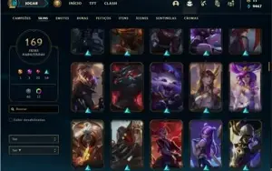 Conta Prata 1 com TODOS os champs e 169 Skins + 2 prestigios