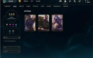 Conta Prata 1 com TODOS os champs e 169 Skins + 2 prestigios