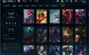 Conta Prata 1 com TODOS os champs e 169 Skins + 2 prestigios