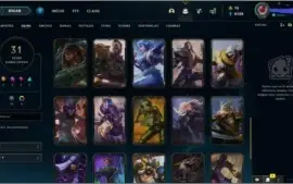CONTA PLATINA BOM MMR COM SKIN MÍTICA-HECARIM LANCEIRO ZERO