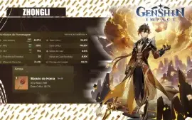 Conta Genshin AR60 • C6 Meta • 30+ Armas 5★ • Servidor NA