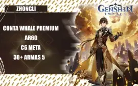 Conta Genshin AR60 • C6 Meta • 30+ Armas 5★ • Servidor NA