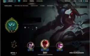 CONTA LEAGUE OF LEGENDS