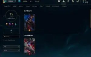 Conta prata 3 MAIN JG com 15 skins e 31 champs