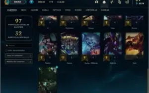 Conta prata 3 MAIN JG com 15 skins e 31 champs