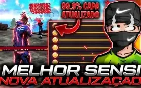 Free Fire Sensibilidade Mobile igual Regedit/Emulador ATT