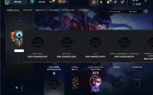 Unranked com 130 Champs e 119 Skins ( ADC / JG / TOP )