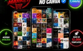 Pack com +12.000 Artes Editáveis no Canva | Envio Imediato